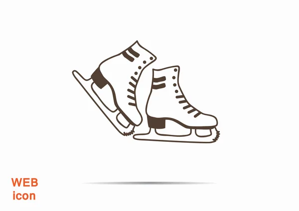 Patines icono web — Vector de stock