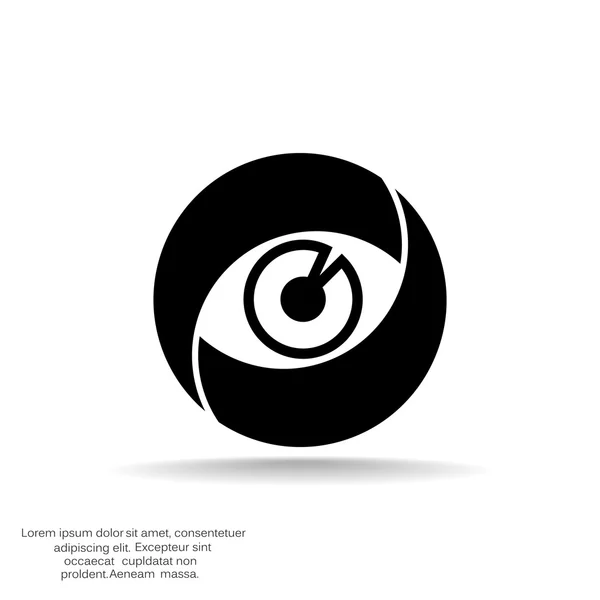 Icône web pour les yeux — Image vectorielle