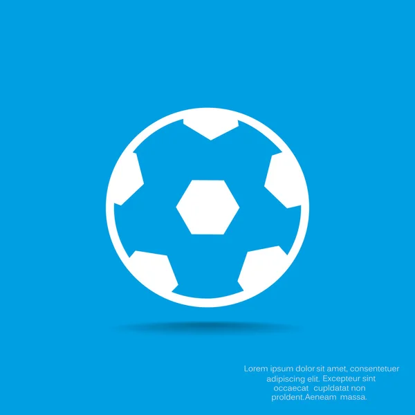 Voetbal bal web pictogram — Stockvector