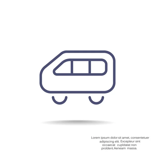 Sencillo icono web bus — Vector de stock