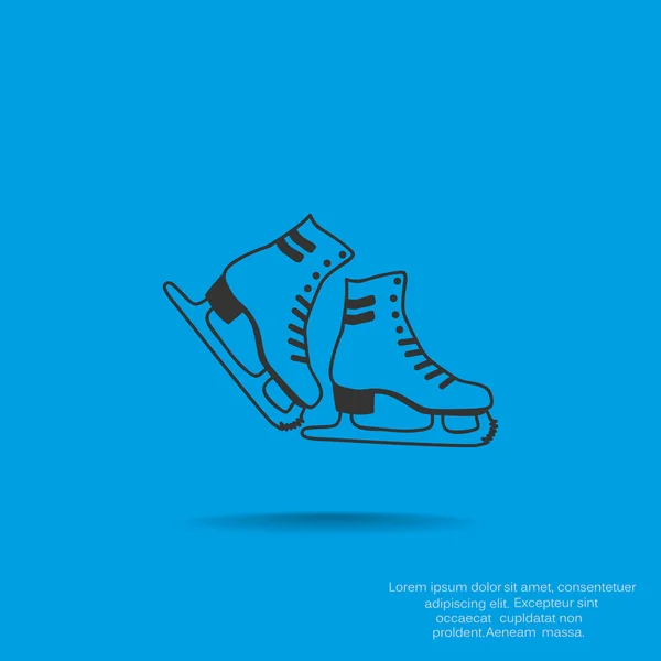 Patines icono web — Archivo Imágenes Vectoriales