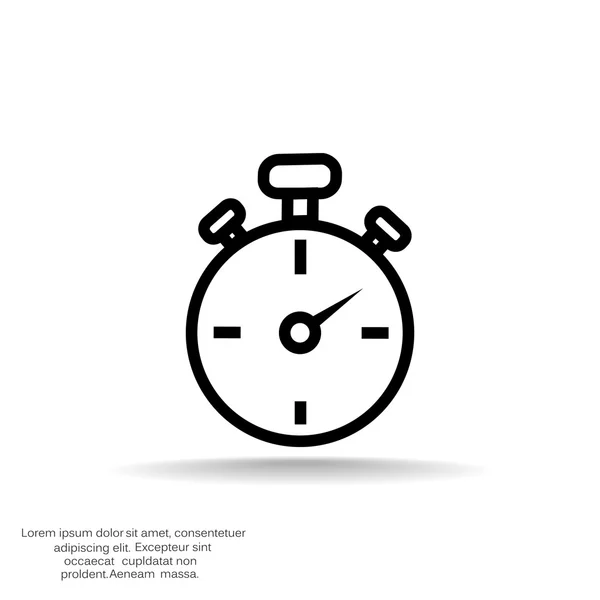 Απλή χρονόμετρο εικονίδιο web — Διανυσματικό Αρχείο