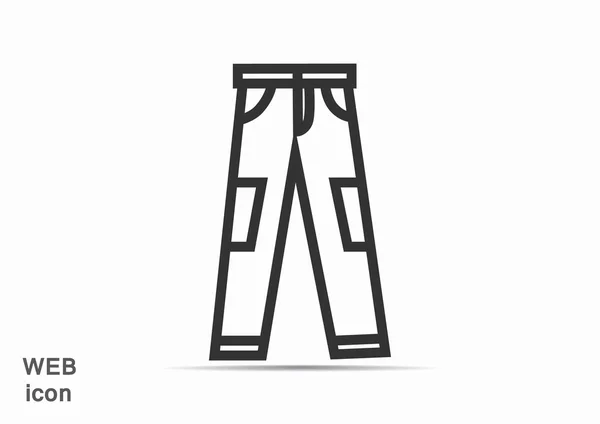 Pants spindelväv ikonen — Stock vektor