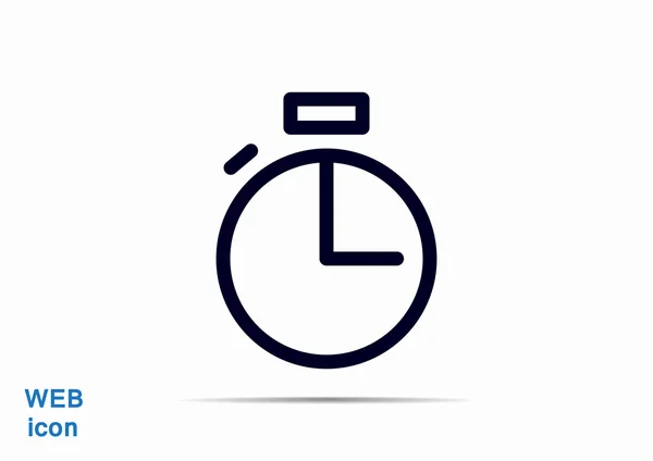 Eenvoudige stopwatch web pictogram — Stockvector