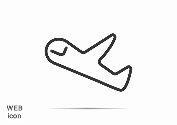 Repülőgép-web ikon — Stock Vector