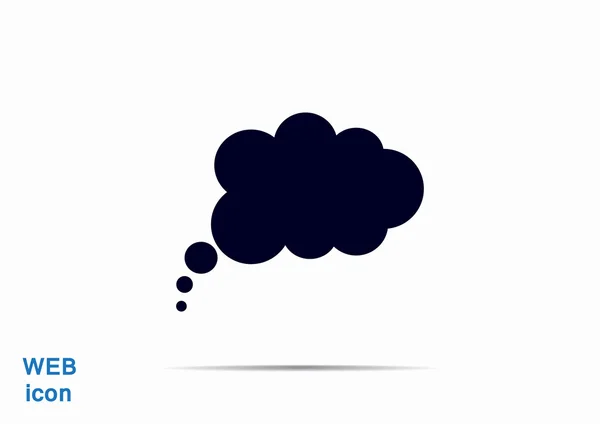 Wolkenblase einfaches Web-Symbol — Stockvektor