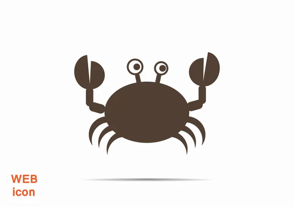 Doodle krab web pictogram — Stockvector