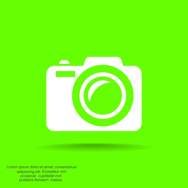 Foto camera pictogram — Stockvector