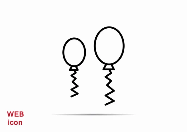 Символ контура простых шариков — стоковый вектор