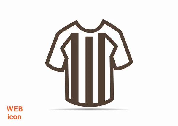 Futebol ícone da web camiseta —  Vetores de Stock
