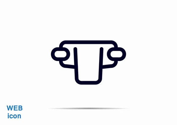 Simple baby diaper web icon — Stock Vector