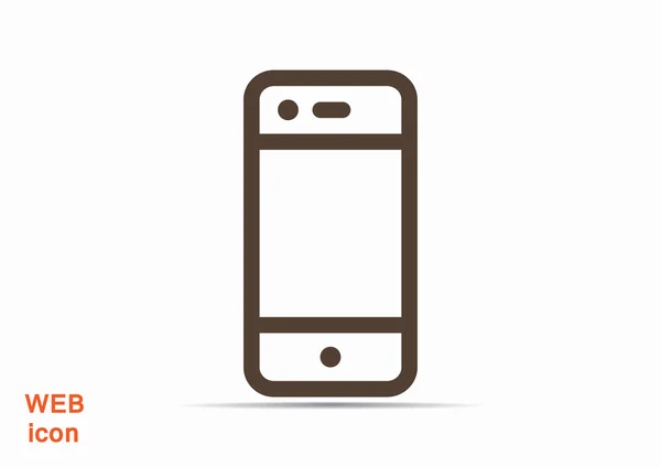 Enkel smartphone med blank skärm — Stock vektor