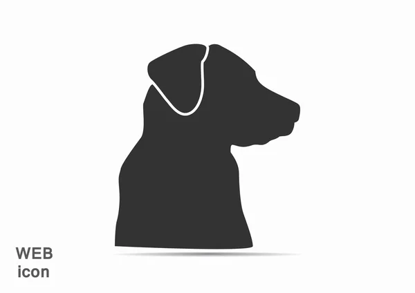 Signo con silueta de perro — Archivo Imágenes Vectoriales
