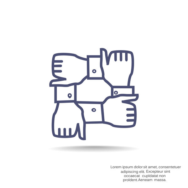 Значок командной работы
