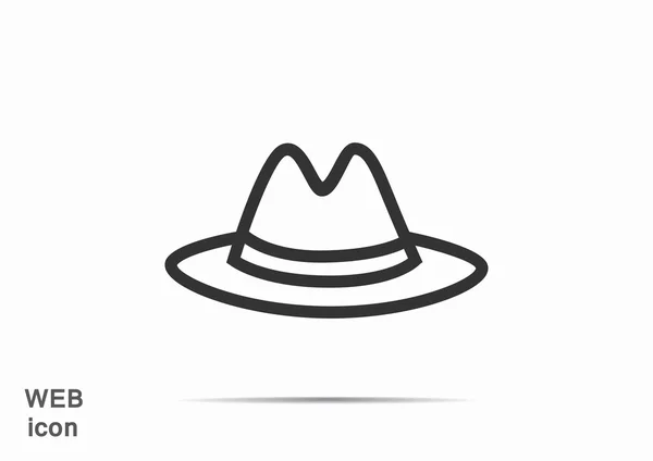 Ícone web chapéu — Vetor de Stock