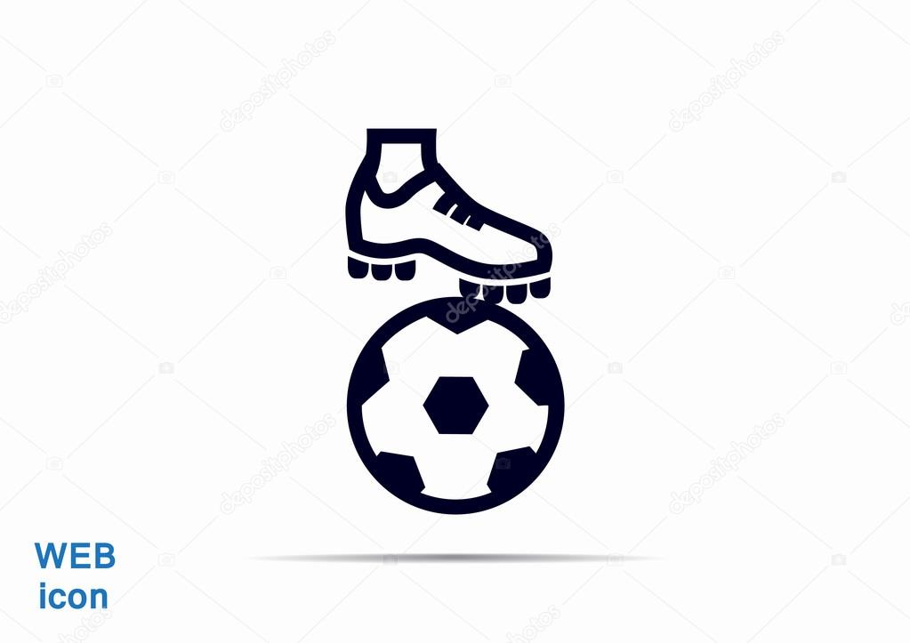 football boot with ball