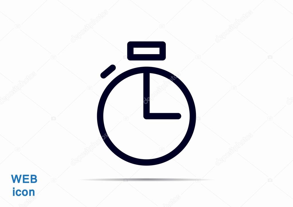 Simple stopwatch web icon
