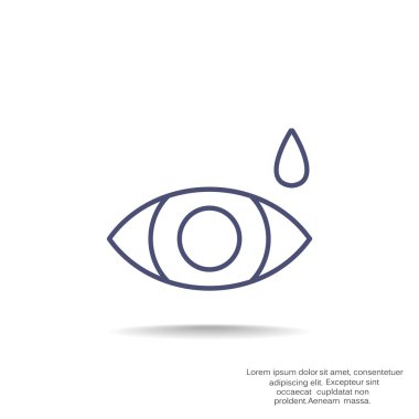 Basit simge göz damlası