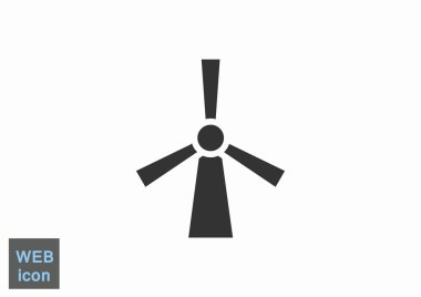 Rüzgar jeneratör simgesi