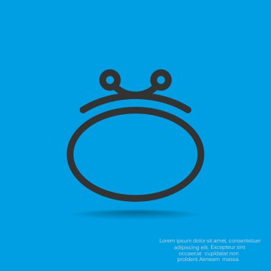 Basit cüzdan web simgesi