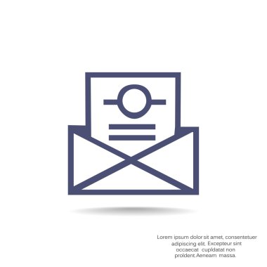 düz e-posta simgesi