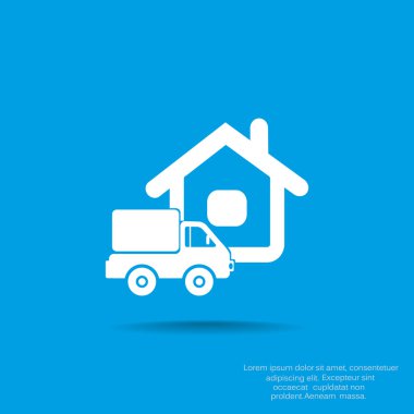 Kamyon evi web simgesinin yanında