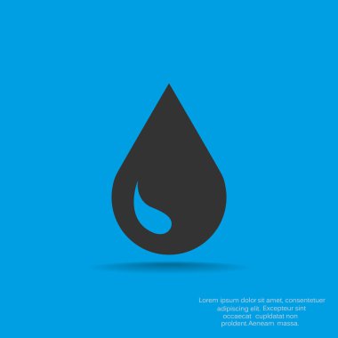 Sıvı damlacık basit web simgesi