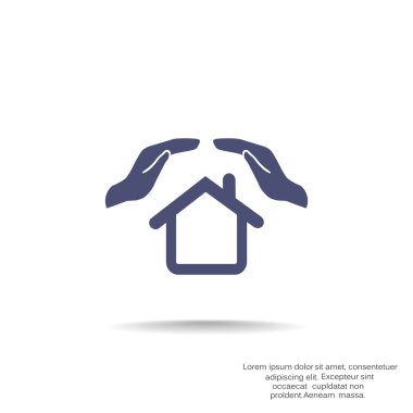 Eller basit simgesi olan ev