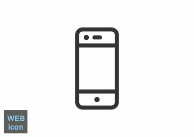 Boş ekranlı basit akıllı telefon