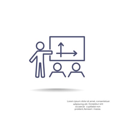 iş büyüyen grafik sunum simgesini