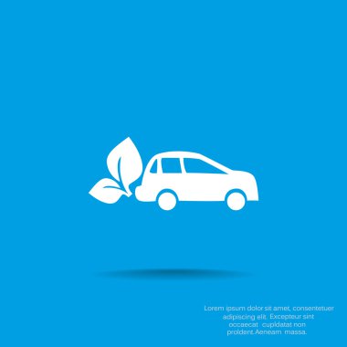 Eko yakıt basit simgesi