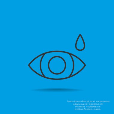 Basit simge göz damlası