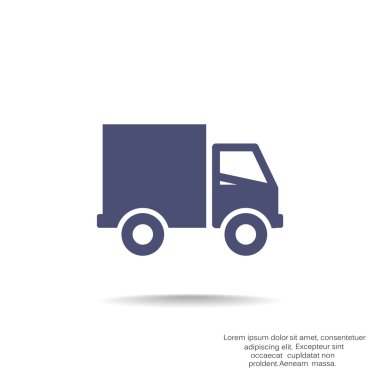 Nakliye ve teslimat web simgesi