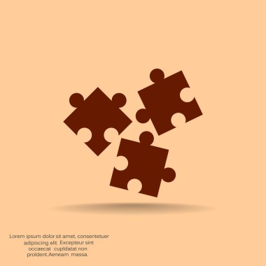 Bulmaca öğeleri basit web simgesi