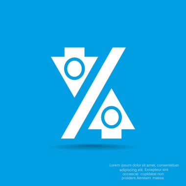 Yüzde işareti ile okları