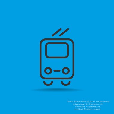 Basit tramvay simgesi