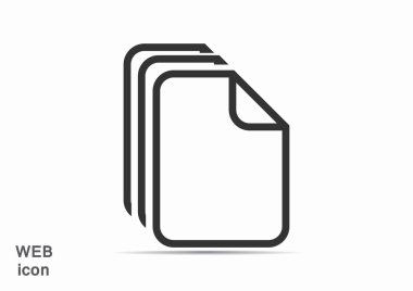 Dosyaları veya belgeleri web simgesi