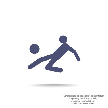 Futbol oyuncu siluet