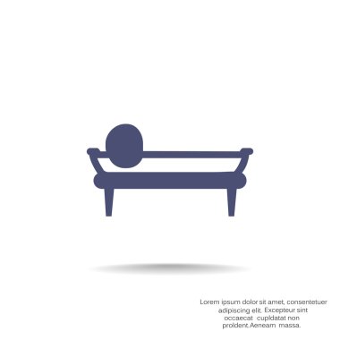 Yumuşak kanepe web simgesi