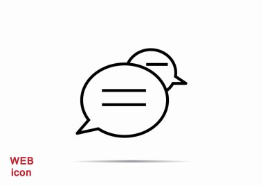 Diyalog kabarcıklar web simgesi