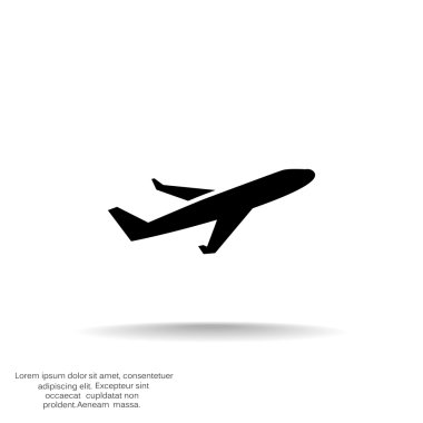 uçak web simgesi