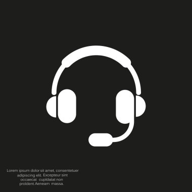 Kulaklık garniture web simgesi