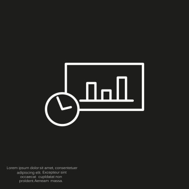 Saat web simgesi ile grafik