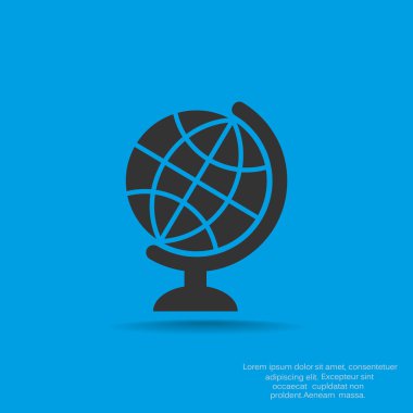 Basit küre web simgesi 