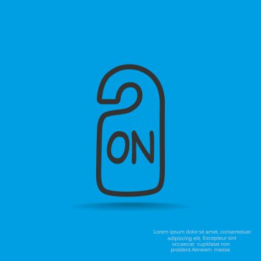 Etiket asılı üzerinde yazıt