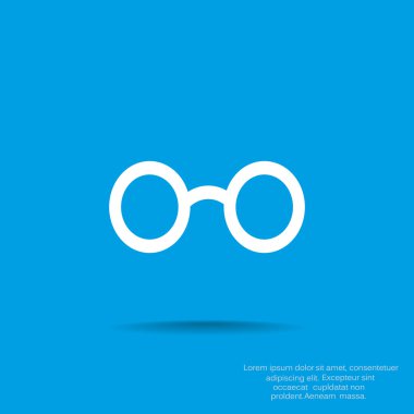 Retro yuvarlak gözlük simgesi