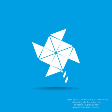 Rüzgar jeneratör simgesi