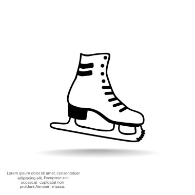 Paten ayakkabı web simgesi