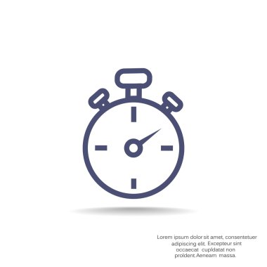 Basit kronometre web simgesi