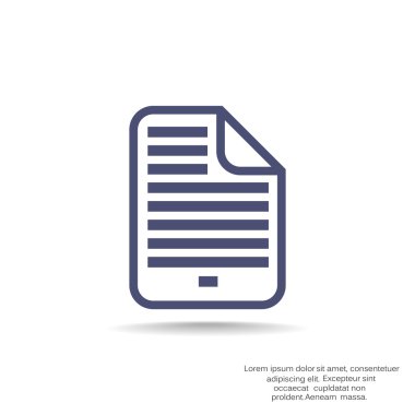 Belge dosya basit web simgesi